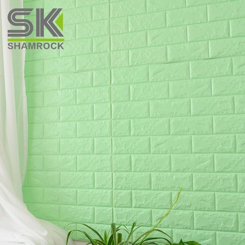 Lower Price Brick Sticker 3d Tiles Wallpaper Self-adhesive Foam Three-dimensional Brick Wallpaper foam