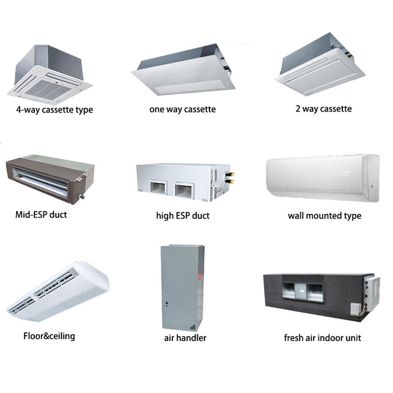 Duct Split 1.5 Ton Vrf Air Cooler Units Ceiling Wall Mounted Type Household Split Air Conditioner