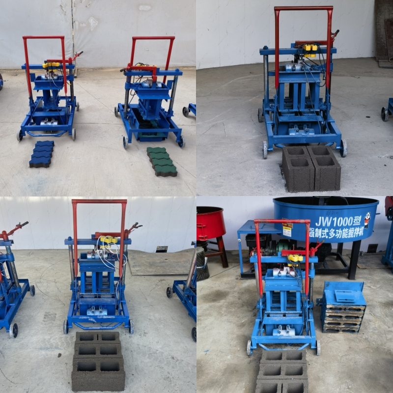 Block Machine Making Automatic Mobile Portable Cement Hollow Concrete Block Making Machine for Building