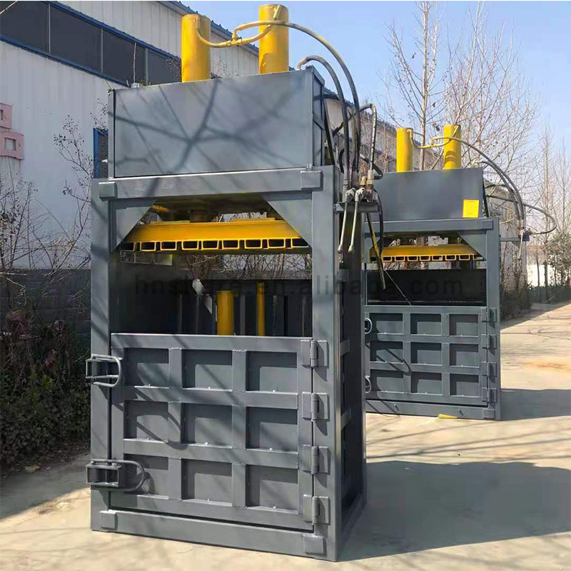 Automation Mini Waste Used Car Tyre Baler Machine Hydraulic Waste Plastic Hydraulic Cardboard Press Baler Machine