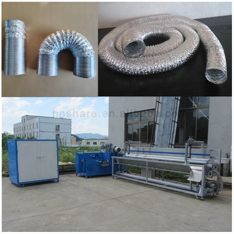 Air Tube Spiral Ducting Round Duct Flex Making Forming Machine