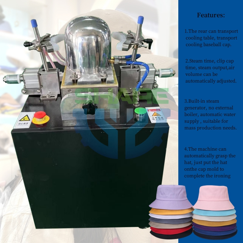 Steam Cap Making Machines Automatic Cap Ironing Machine Baseball Hat Machine for Ironing Caps