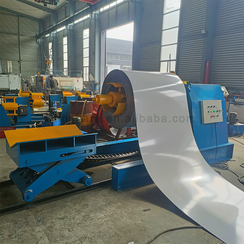 uncoiler feeder coiler decoiler full automatic C U machine hydraulic sheet metal uncoiler machine