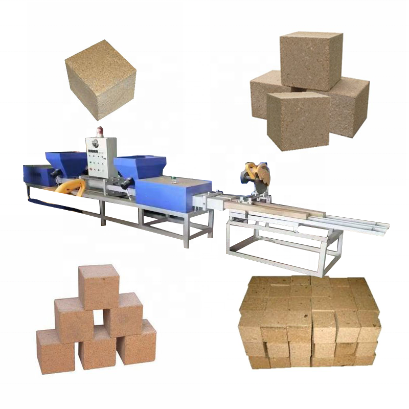 Automation Wood Block Cutting Sawdust Log Making Compressed Wood Pallet Block Making Machine Pallets