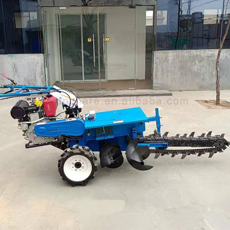 Automation Agricultural Trench Digging Machine Chain Trencher Ditching Machine Chain Tractor