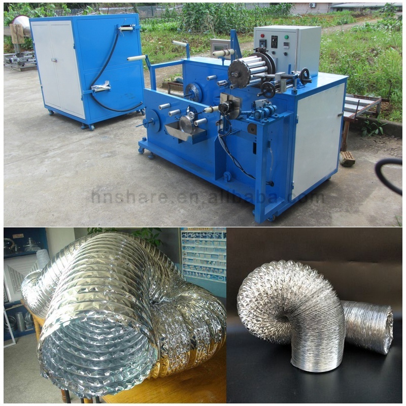 Air Tube Spiral Ducting Round Duct Flex Making Forming Machine