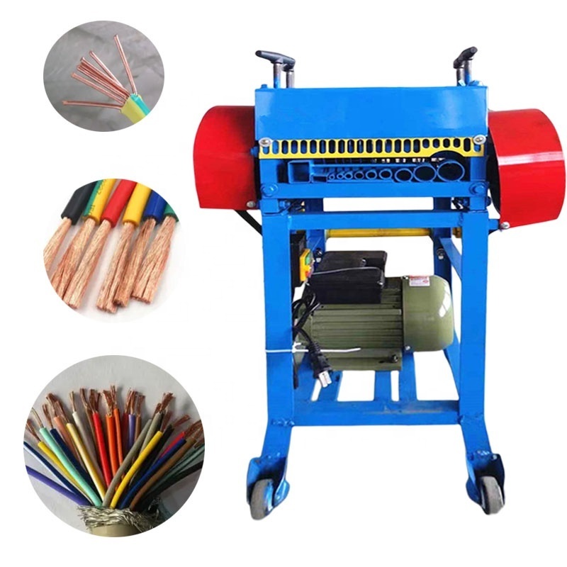 Scrap copper wire stripping cable peeling recycling machine cable