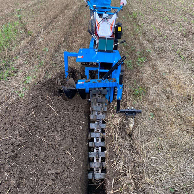 Automation Agricultural Trench Digging Machine Chain Trencher Ditching Machine Chain Tractor