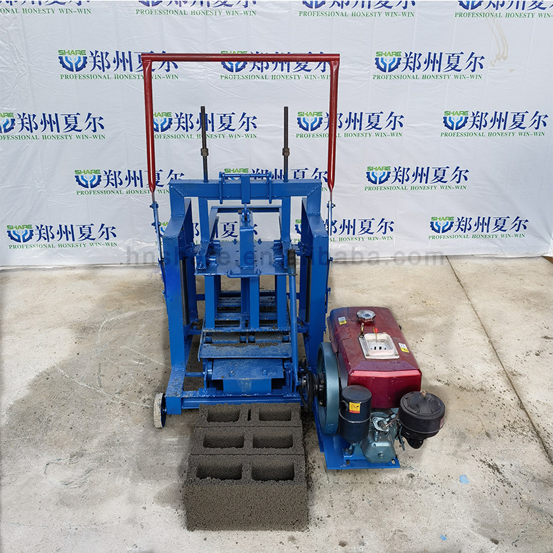 small diesel manual cement brick hollow block making machine manufacturer molds for concrete blocks maker lowest price