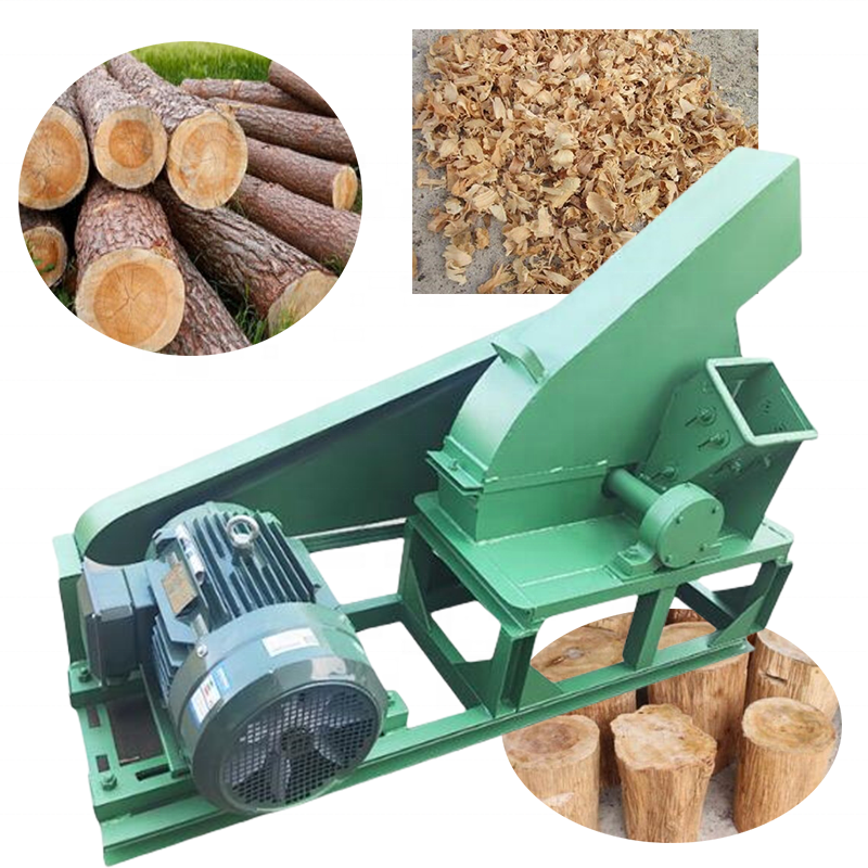 small diesel powered pto mesin wood crusher chipper