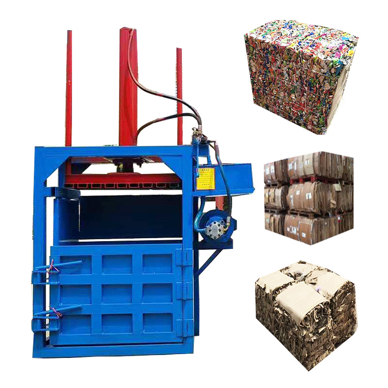 Automation Mini Waste Used Car Tyre Baler Machine Hydraulic Waste Plastic Hydraulic Cardboard Press Baler Machine