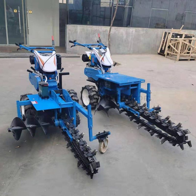 Automation Agricultural Trench Digging Machine Chain Trencher Ditching Machine Chain Tractor