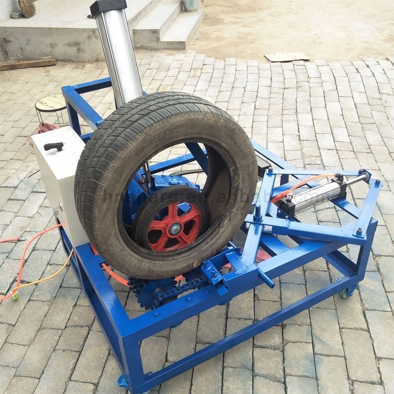 manual tire sidewall cutter recycling machines tires line to rubber