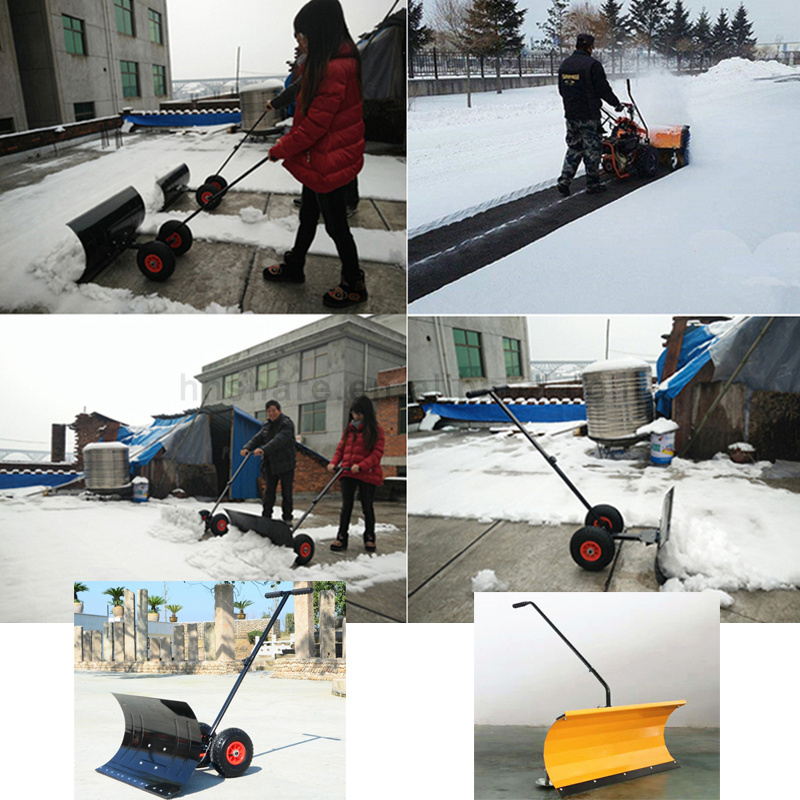 snow removal brush equipment for car tractor snow broom sweeper machine attachment