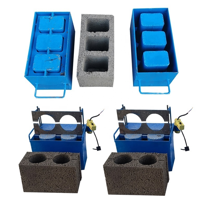 Manual Interlocking Concrete Hollow Block Molds Price of Mini Wall Brick Mold