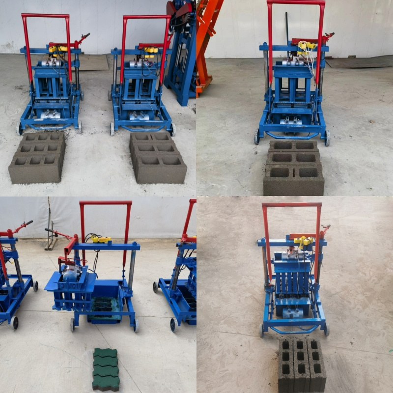 Block Machine Making Automatic Mobile Portable Cement Hollow Concrete Block Making Machine for Building