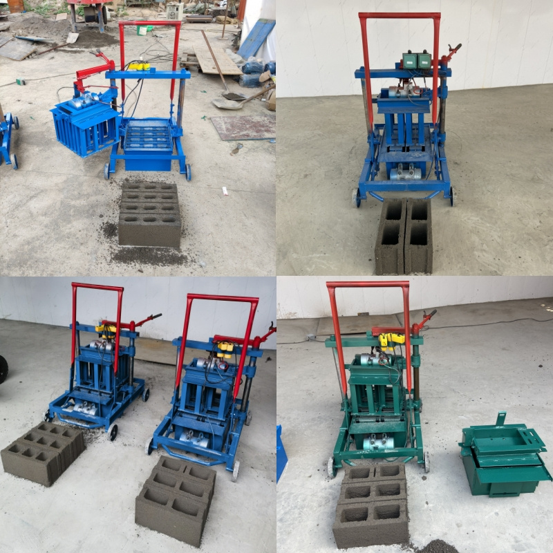 Block Machine Making Automatic Mobile Portable Cement Hollow Concrete Block Making Machine for Building