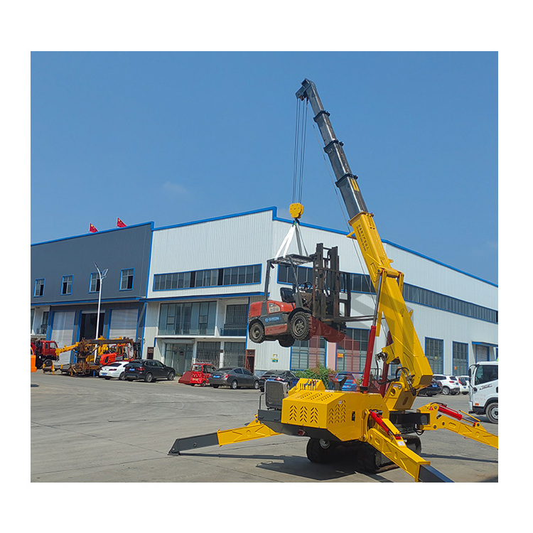 Electric Crawler Crane Mobile 8 Tons Spider Cranes Price