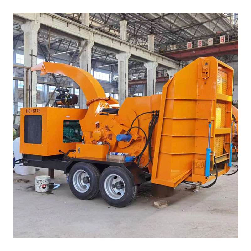 tree branch chipper mobile autofeed 200mm wood chipper price