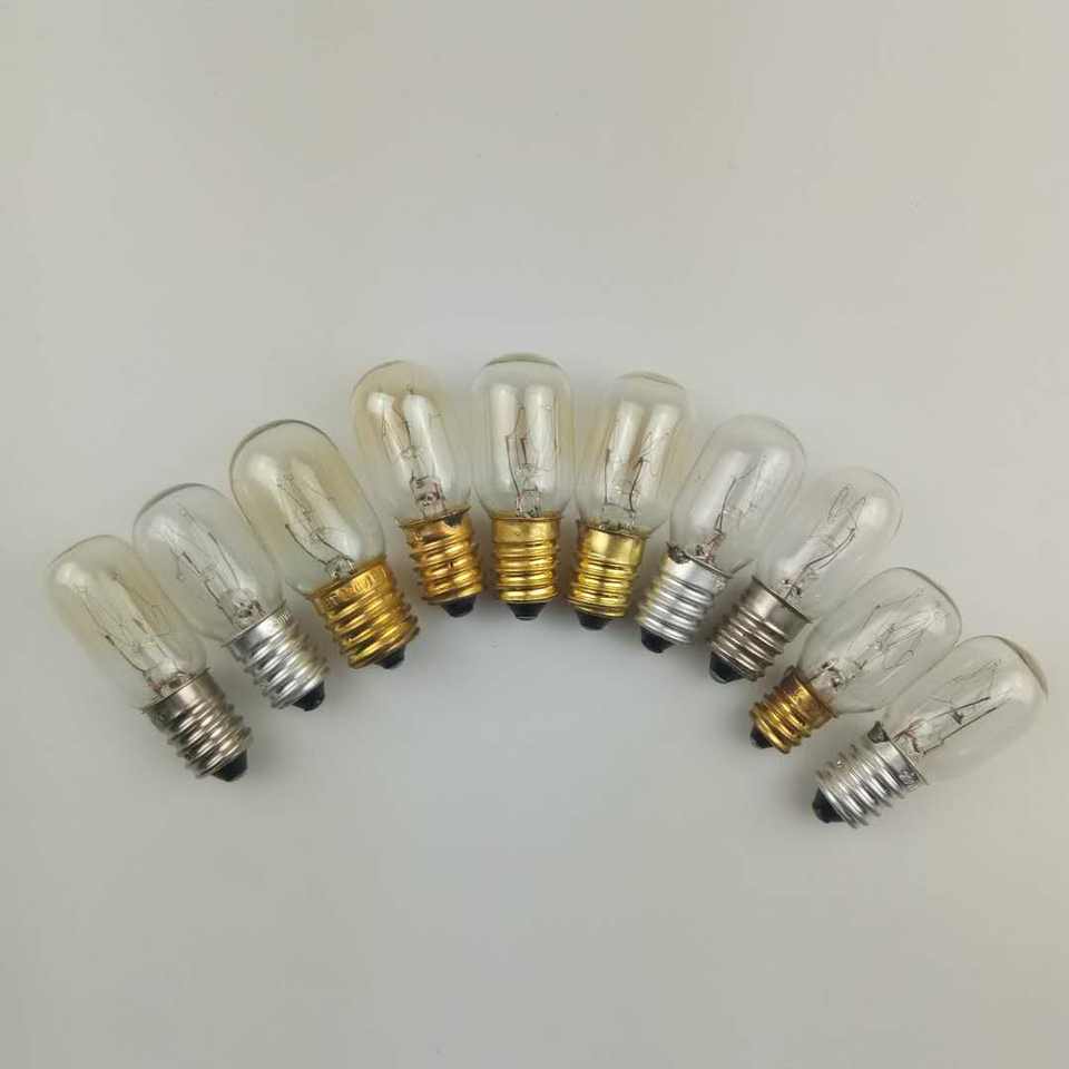 E12 E14 Salt Lamp Bulbs 15Watt Replacement  incandescent  Light Bulbs T20 for Himalayan Salt Lamp