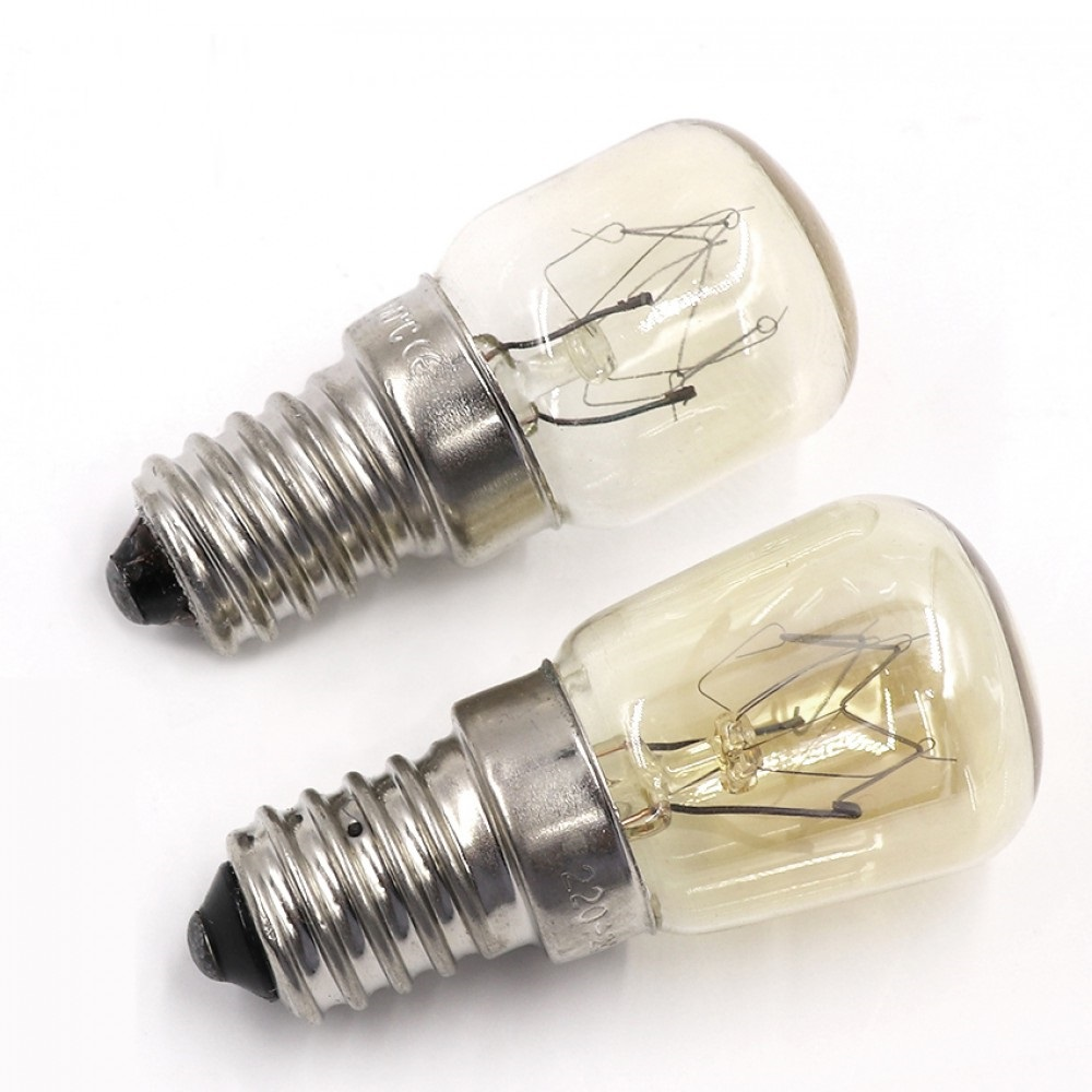 15W 25W E14 Screw Pygmy Lamps 300 Degree Oven Rated Light Bulbs Night Bulb Salt Lamp Bulb T22 T25 110V 120V 220V 230V 240V