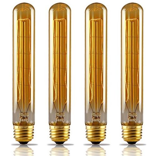 Home Hanging Vintage Edison Lamp 220V E27 40W Edison Bulb 185mm Long Tube Incandescent Light Bulb T30 T185 T9