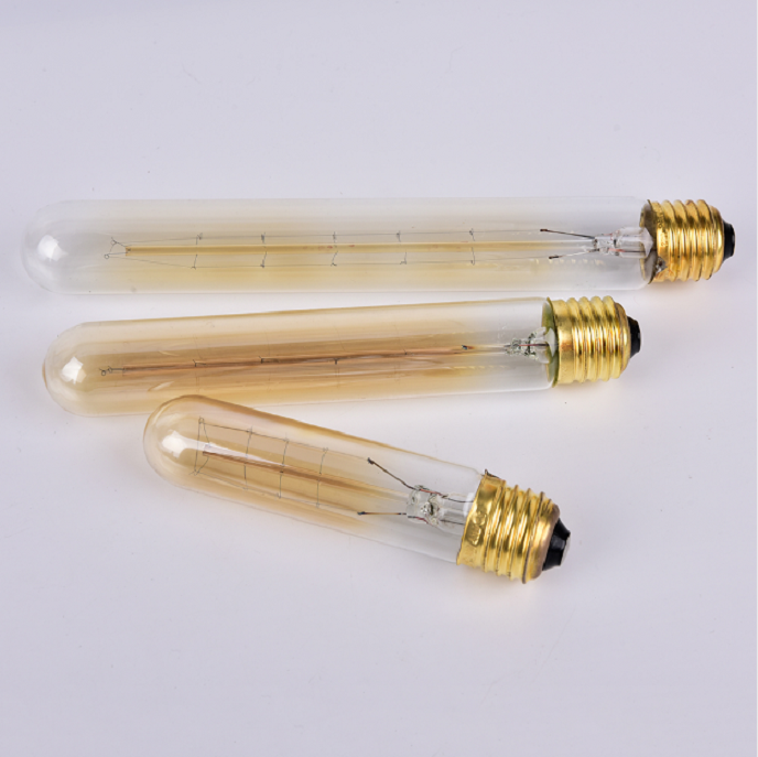 Home Hanging Vintage Edison Lamp 220V E27 40W Edison Bulb 185mm Long Tube Incandescent Light Bulb T30 T185 T9