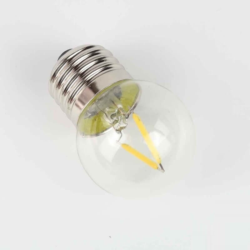 0.6W 1W G40 E12 E14 E17 LED Replacement Bulbs 2200K Small Round Light Bulbs for Patio Globe String Lights