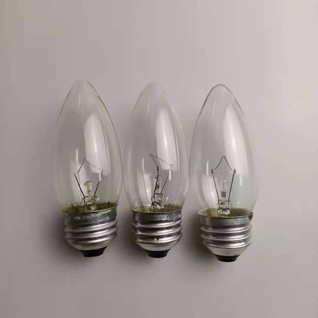 40 Watt Torpedo Candelabra Light Bulb 120V E26 Base Dimmable 40W Decorative Chandelier Bulbs Incandescent Lamp C32 C35