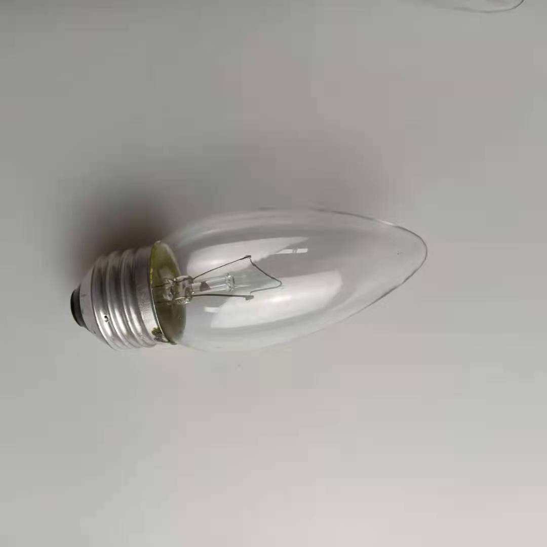 40 Watt Torpedo Candelabra Light Bulb 120V E26 Base Dimmable 40W Decorative Chandelier Bulbs Incandescent Lamp C32 C35