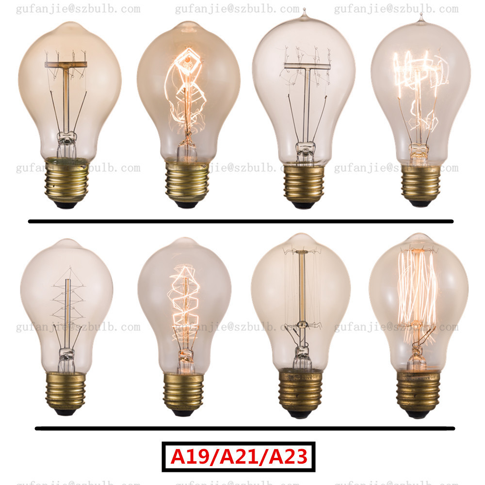 25W 40W 60W Retro Edison Lamps E26 E27 B22 Antique Edison style light bulbs A19 ST58 ST64 T45 G80 G95 G125 Vintage Edison Bulbs