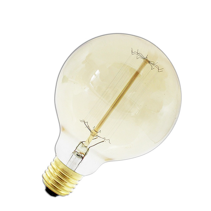 60 Watt Incandescent Light Bulbs Amber Glass Antique Vintage Old Fashion E26 120V Dimmable ST64 T45 G80 A19 Edison Light Bulbs