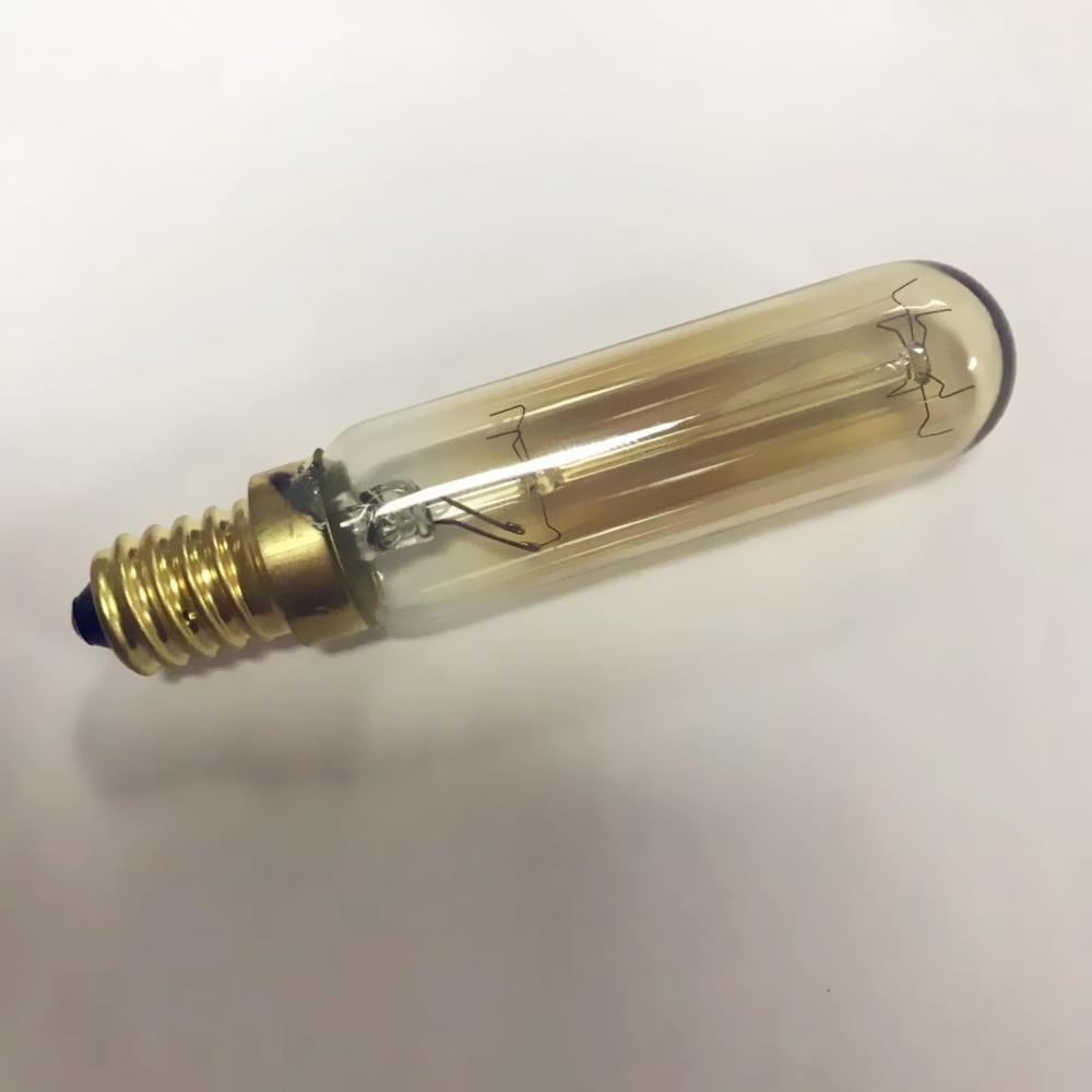 120V E12 25 Watt Nostalgic Incandescent Edison Bulbs T6 Tube Vintage Thread Filament Candelabra Base Antique Light  Bulb T20