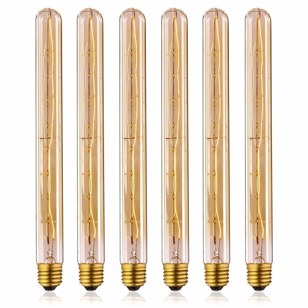 T30 Edison Filament 25W 40W 60W 220 Volt E27 T300 Long Tube Edison Bulb 300mm Flute Retro Lamp T9 Vintage Incandescent Bulb