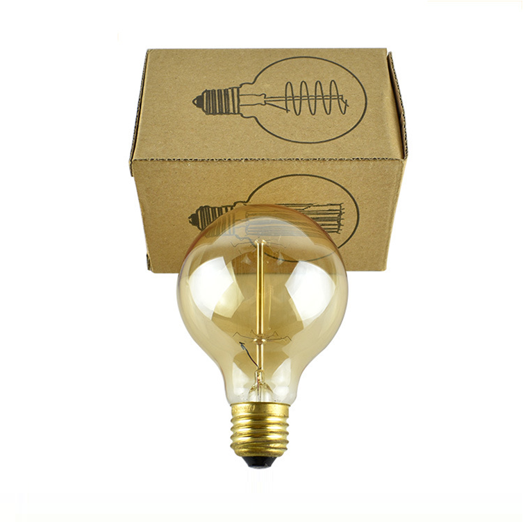 220V E27 Incandescent Vintage Light G80 Amber Glass Edison Bulb 25W 40W 60W Edison Lamp