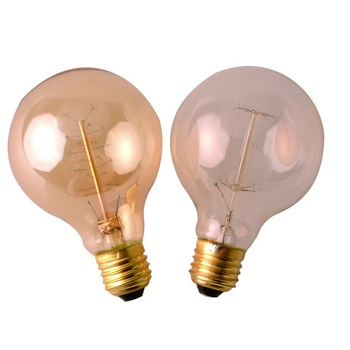 220V E27 Incandescent Vintage Light G80 Amber Glass Edison Bulb 25W 40W 60W Edison Lamp