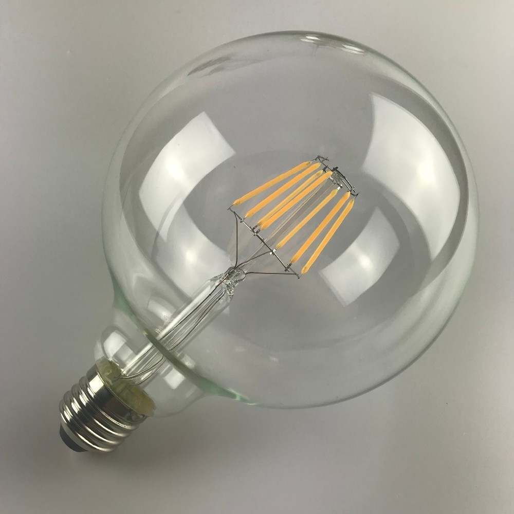 E26 E27 B22 LED Edison Vintage Globe Filament Bulb G25 2W 4W 6W 8W 4000K Daylight White Dimmable Vintage LED Bulbs G80