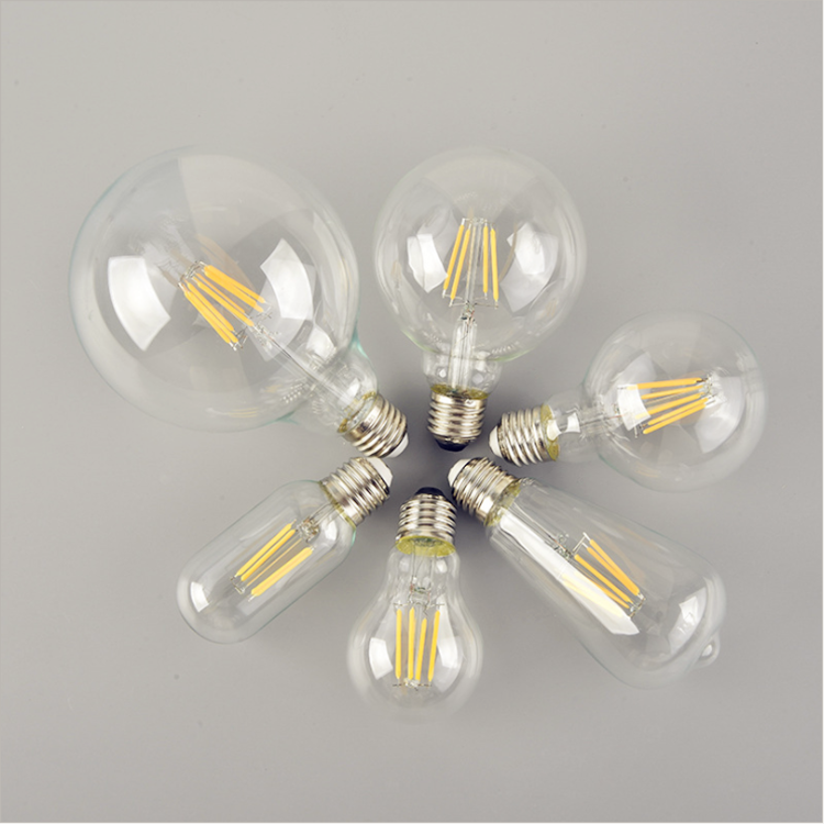 E26 E27 B22 LED Edison Vintage Globe Filament Bulb G25 2W 4W 6W 8W 4000K Daylight White Dimmable Vintage LED Bulbs G80