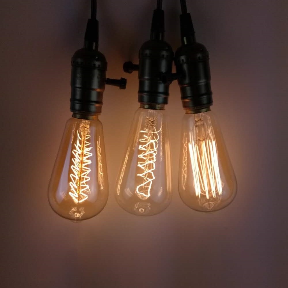 Retro Lamp ST64 Vintage Edison bulb E27 incandescent bulb 110V 220V lights 40W 60W filament lamp Lampada