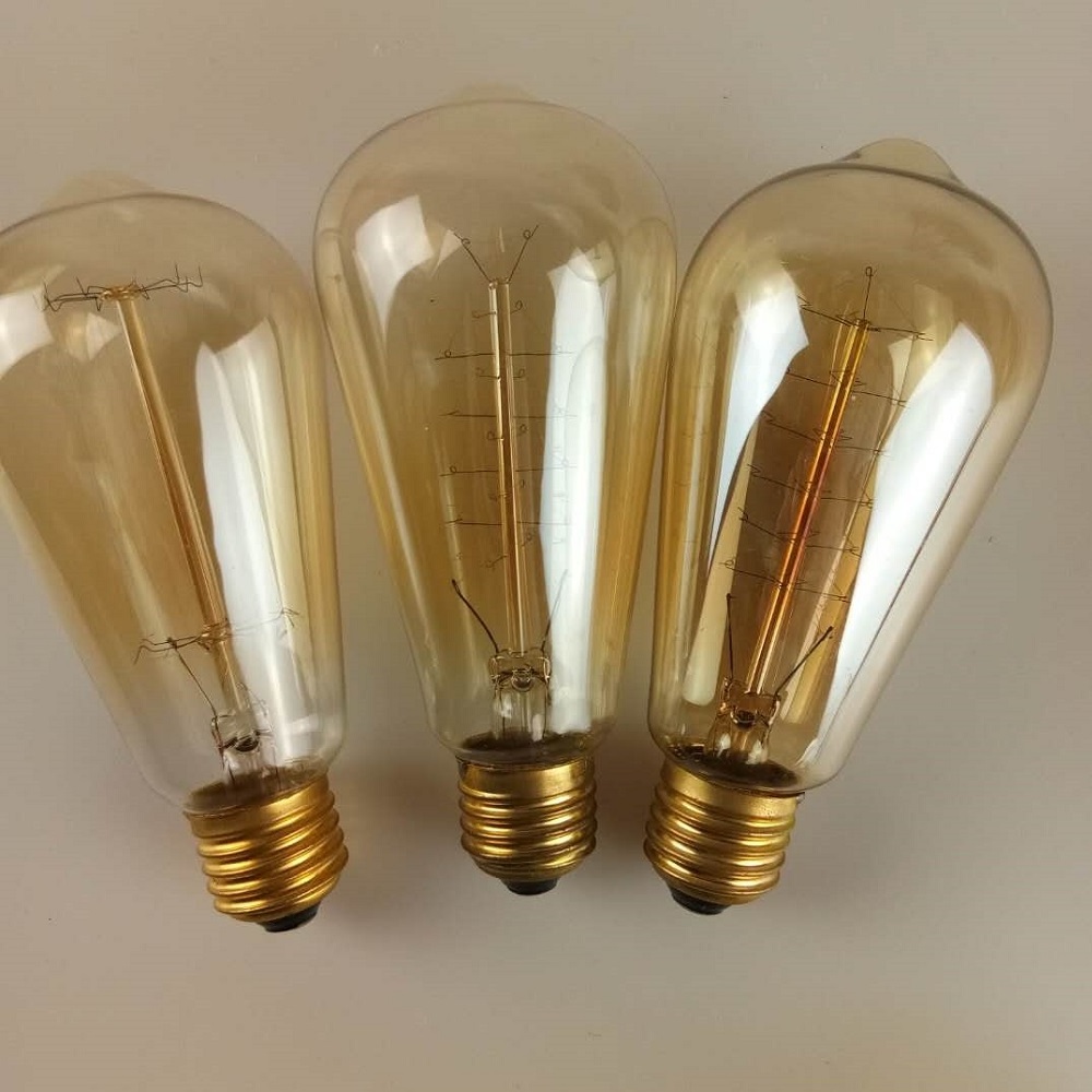 Retro Lamp ST64 Vintage Edison bulb E27 incandescent bulb 110V 220V lights 40W 60W filament lamp Lampada