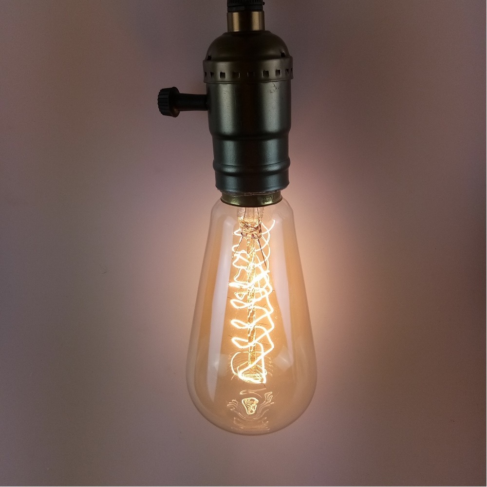 Retro Lamp ST64 Vintage Edison bulb E27 incandescent bulb 110V 220V lights 40W 60W filament lamp Lampada