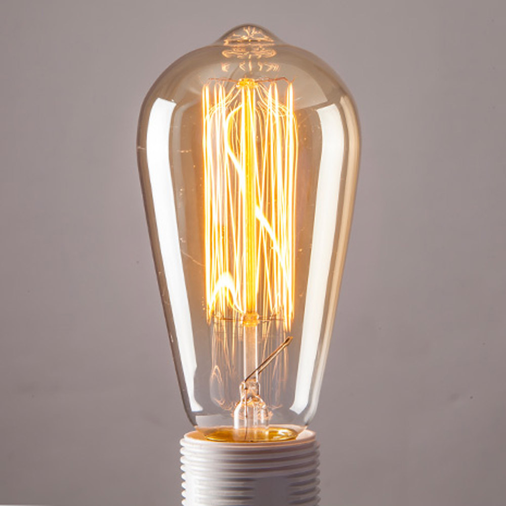 Retro st64 edison vintage lamp E27 incandescent lamp 220V holiday lights 25w 40w 60w Tungsten filament bulb for home decoration