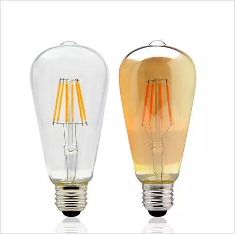 E26 E27 B22 LED Filament Bulb 2W 4W 6W 8W 2200K ST19 Dimmable LED Vintage Bulb 220V Golden Glass Led Edison Bulb ST64