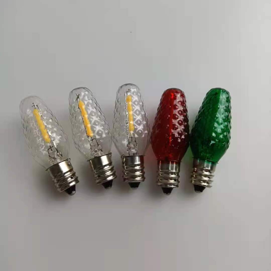 Popular C7 0.5W E12 LED Filament Candelabra Bulb Vintage Night Light Bulb Yellow Warm 5 Watt Equivalent Dimmable Led Lampara