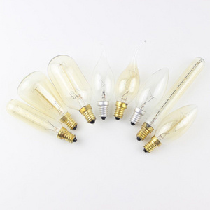 E12 E14 vintage edison decorative lamps 25w 40w 60w antique incandescent filament light bulb ST38 ST45 ST48 A15 C35 C35F T20 T25