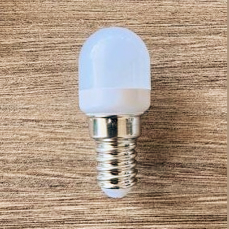 2W 220V E14 small screw base milk white cover LED mini refrigerator light bulb T22 LED Fridge indicator energy-saving corn bulb