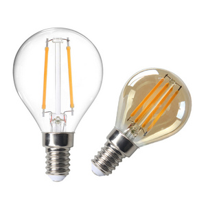 B22 E27 E26 E14 E12 Clear & Amber Glass LED Filament Bulb G45 2W 4W 6W Warm White Edison Retro LED Light Lamp 220V 230V 110V