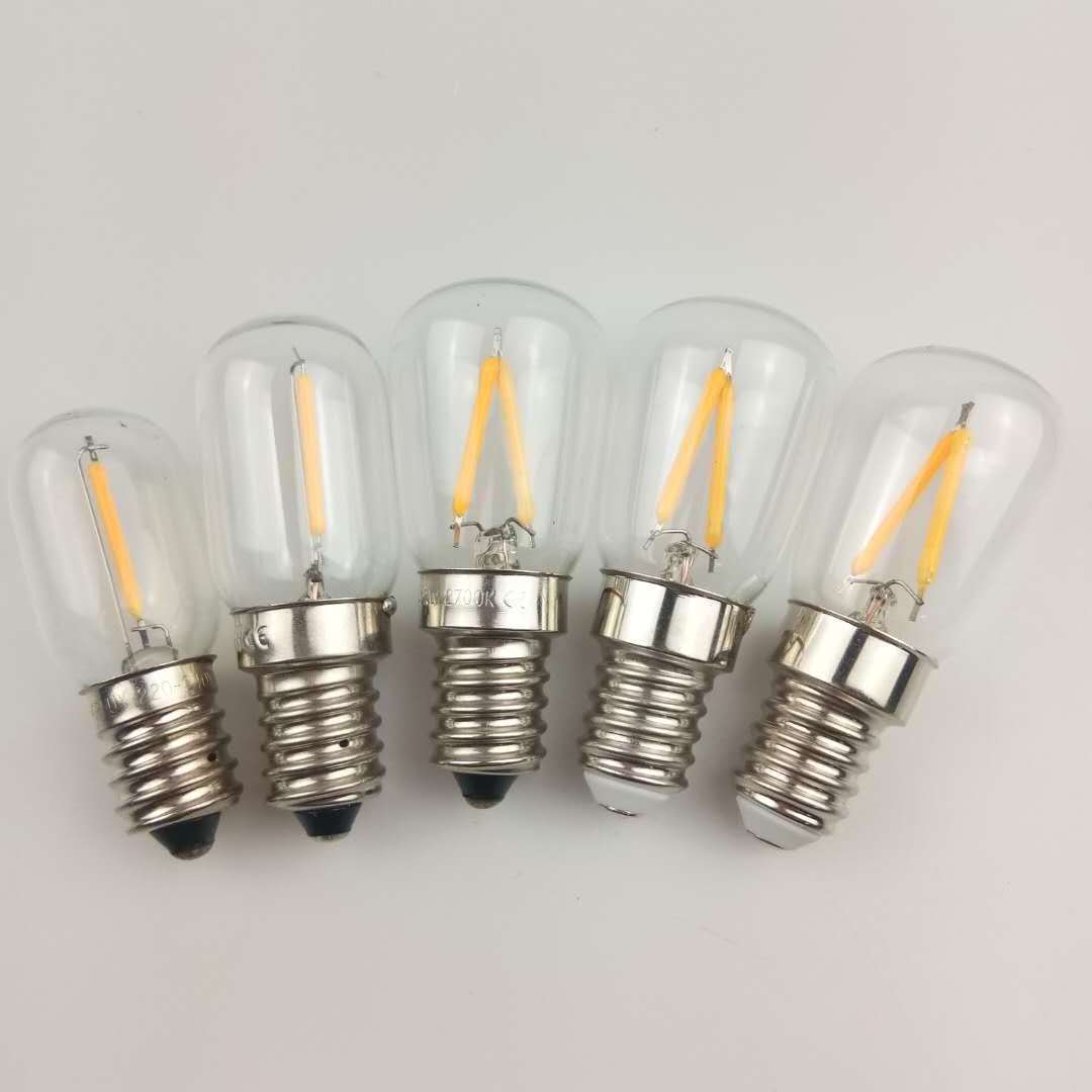 E12 E14 Edison LED Filament Indicator Mini Bulb 0.5W 1W Vintage LED Light Bulbs C7 C9 C26 T20 T22 ST26 G40 G45 Chandelier Lamp