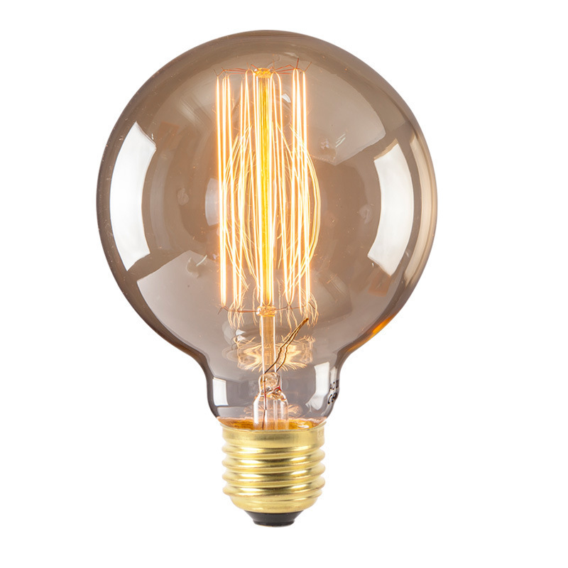 Vintage Light Bulb Retro Old Fashioned Edison Style E27 Screw 110V G95 Bulb 2700K Warm White 25W 40W 60W Tungsten Filament Bulb