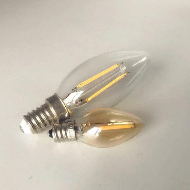 C7 LED Bulb 0.5W 1W Candle Bulbs Amber 5w 7w 10w Incandescent Replacements E12 Candelabra Base led Filament Night Light Bulb